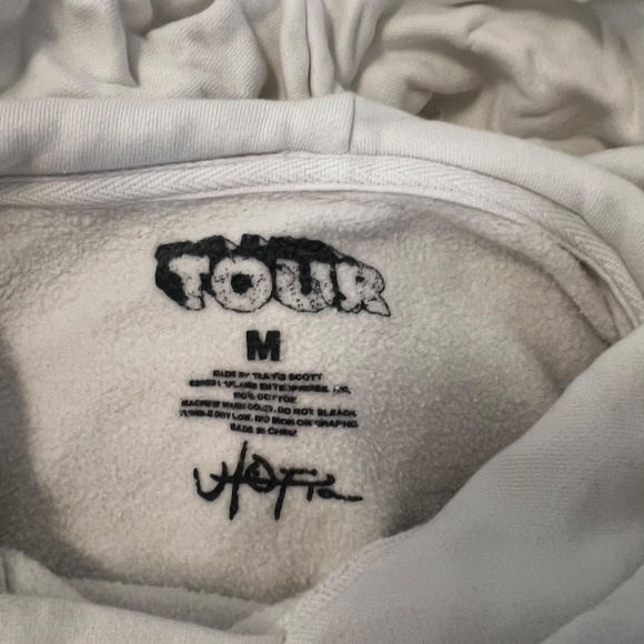 Travis Scott Utopia Circus Maximus White Hoodie Sweatshirt - Picture 5 of 5